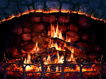3d fireplace screensaver