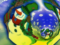 Small screenshot 1 of 3D Merry Christmas Tunnels