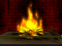 Screenshot of 8-Bit Fireplace