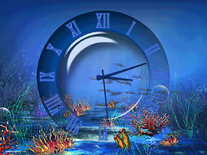 Screenshot of Aquatic Clock