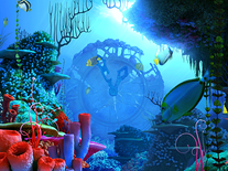 Screenshot of Coral Clock 3D