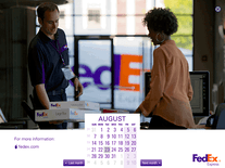 Screenshot of FedEx Calendar 2016