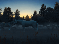 Screenshot of Fog Horses 3D