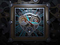 Screenshot of Skeleton Clock 3D