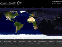 Screenshot of Star Alliance Flight Tracker