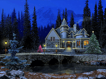 Screenshot of 3D Christmas Cottage