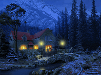 Small screenshot 3 of 3D Snowy Cottage