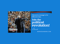 Screenshot of Bernie Sanders 2016