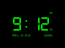 Digital Clock-7 Screensaver for Windows - Screensavers Planet