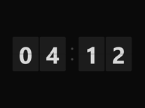 Screenshot of Flipqlo Flip Clock