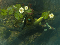 Small screenshot 3 of Koi Pond Garden 3D