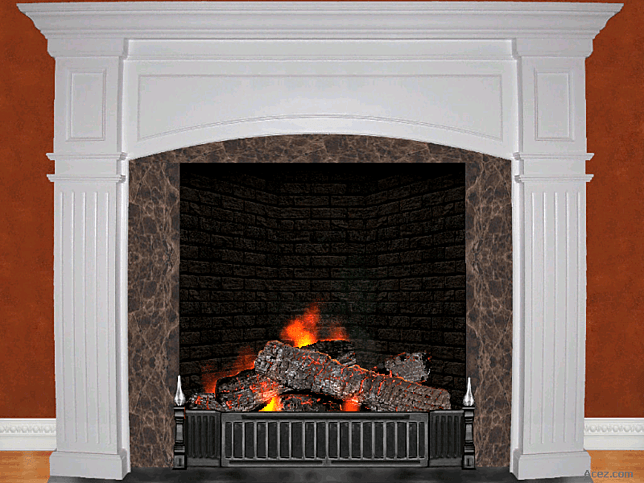 apple fireplace screensaver