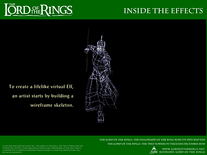 Screenshot of LOTR: Inside the Effects