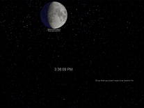Screenshot of StarMessage Moon Phase