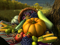 Screenshot of Thanksgiving Day 3D