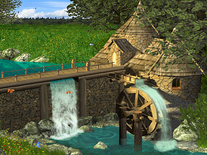 Screenshot of Watermill by Waterfall