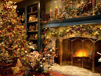 christmas fireplace screensaver for mac