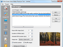 Small screenshot 1 of Ultra Screen Saver Maker
